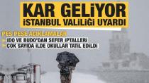 İstanbul Valiliği uyardı: Kar geliyor