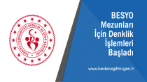 BESYO Mezunları İçin Denklik İşlemleri Başladı