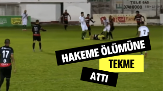 Hakeme ölümüne tekme attı!