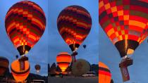Kapadokya'da balonlar Galatasaray için havalandı